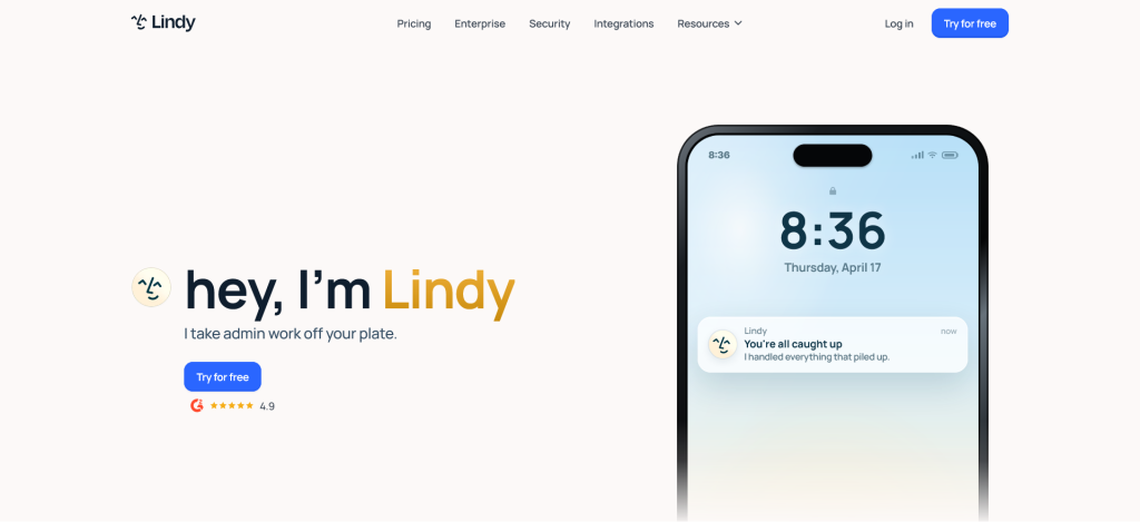 Lindy — Best for Solo Founders and Small Teams