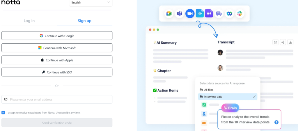 Create Your Notta Account