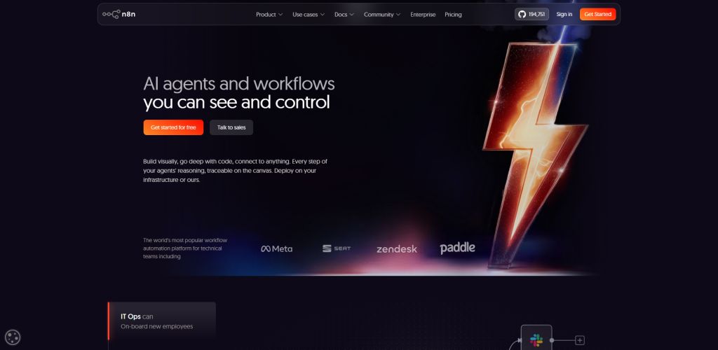  n8n – Best open-source option for developers