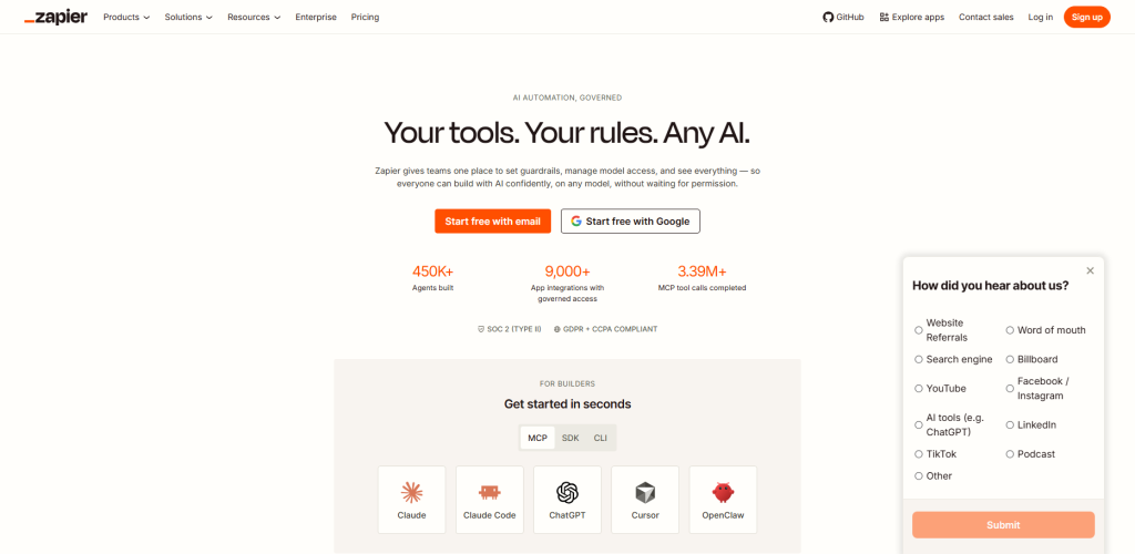 Zapier – Best for non‑technical automation