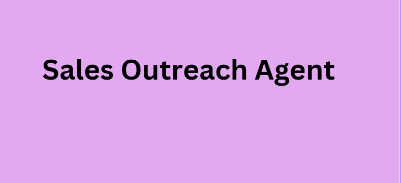 Sales Outreach Agent