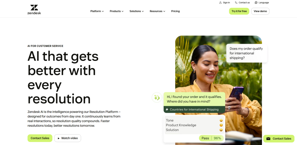  Zendesk AI