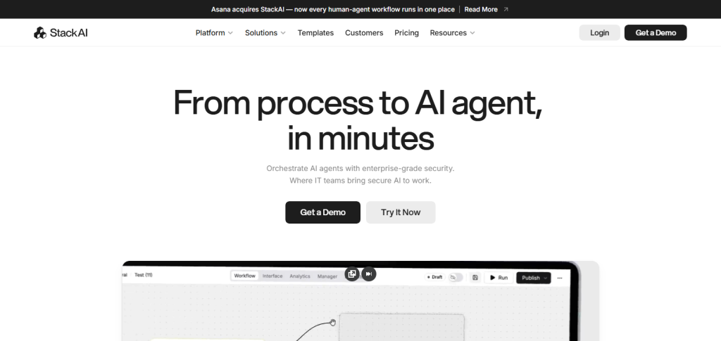 Stack AI – Best for regulated industries