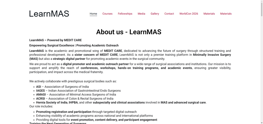 Learning MAS