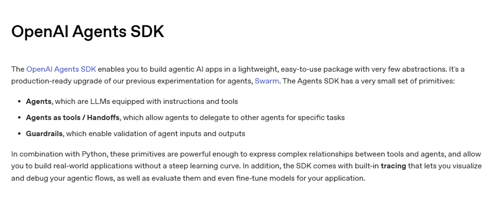 OpenAI Agents SDK