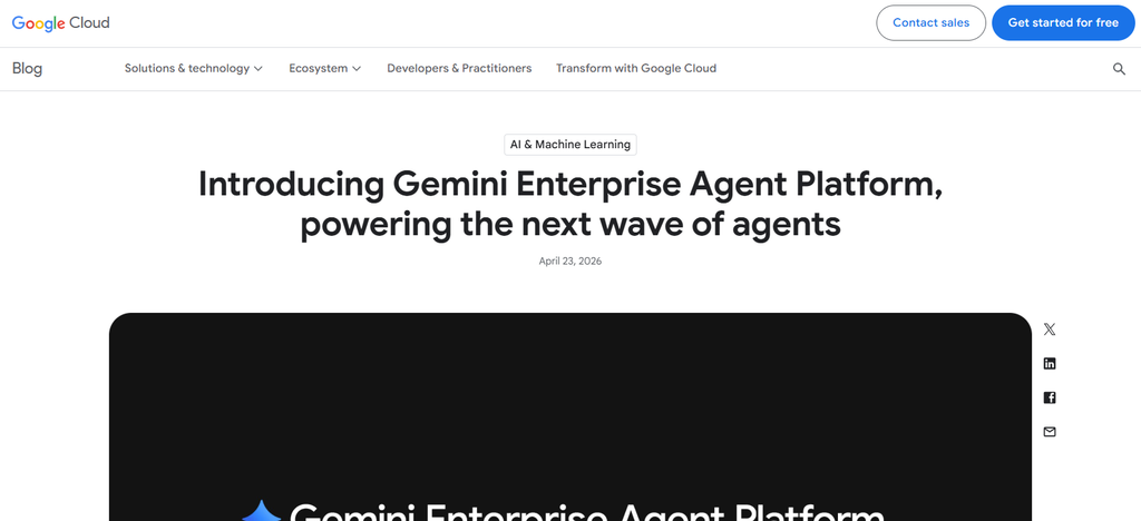 Gemini Enterprise Agent Platform