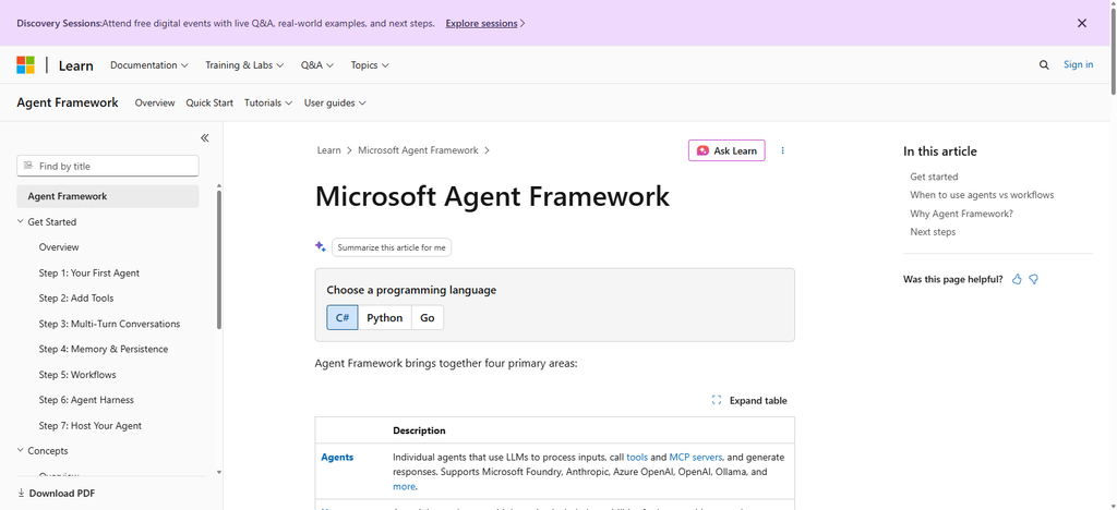Microsoft Agent Framework