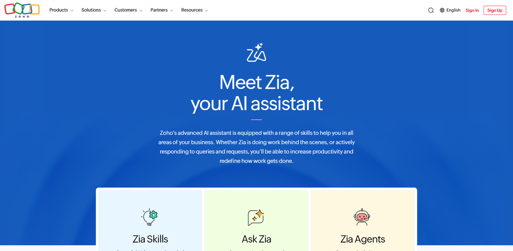 Zoho Zia