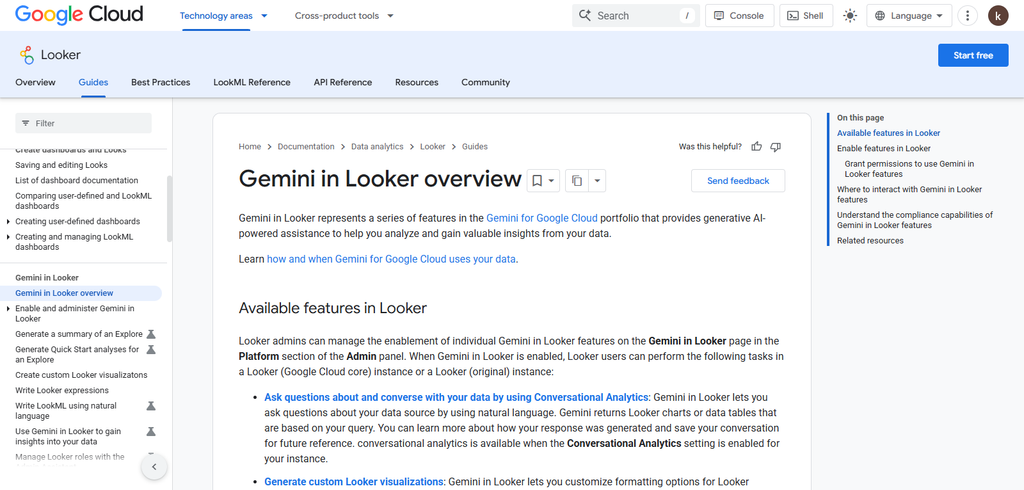 oogle Looker + Gemini