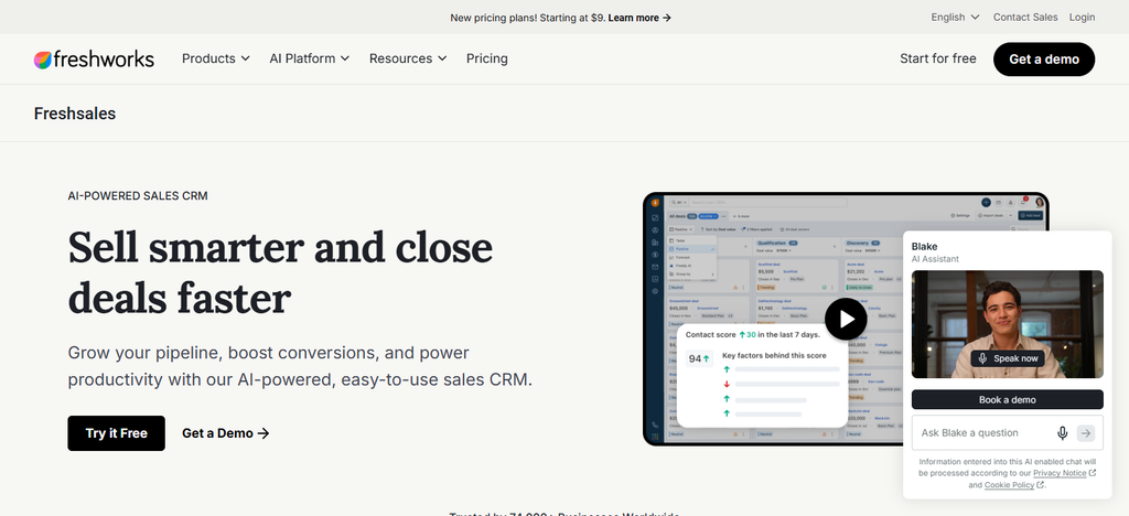 Freshsales software