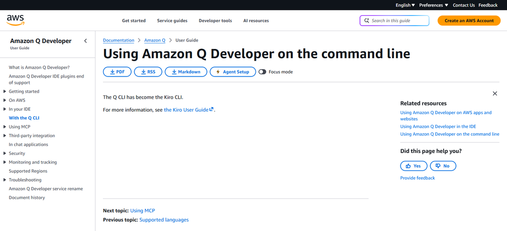 The Amazon Q Developer CLI