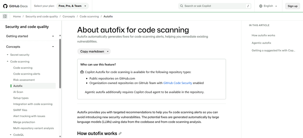 GitHub Copilot Auto Fix